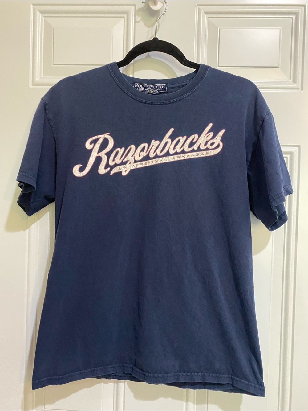 Navy Razorbacks Short-Sleeve Crew Tee